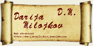Darija Milojkov vizit kartica
